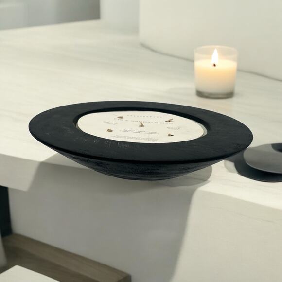 Wooden Bowl Scented Candle - Fig & Sandalwood